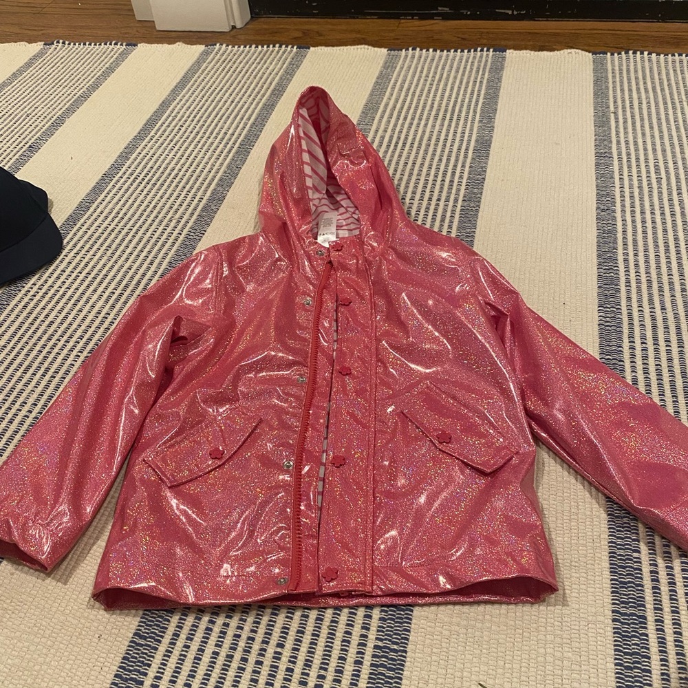 Pink Glitter Kids Raincoat - Berkley Jensen